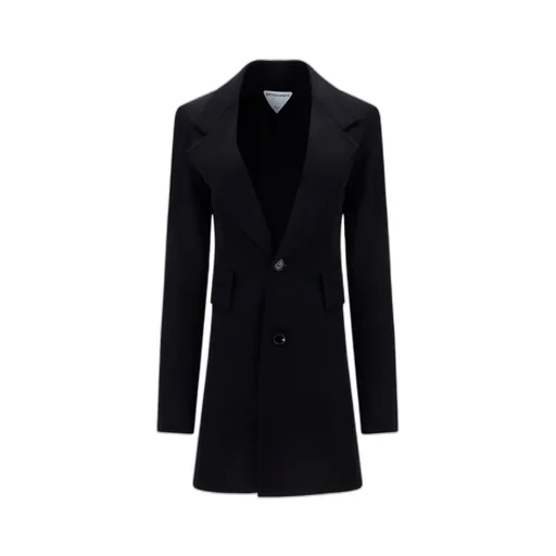 Curved Sleeved Single-Breasted Jacket