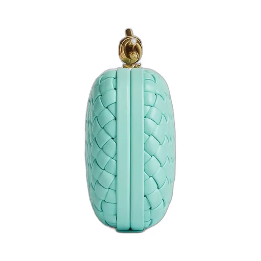 Knot Intrecciato Leather Clutch Bag