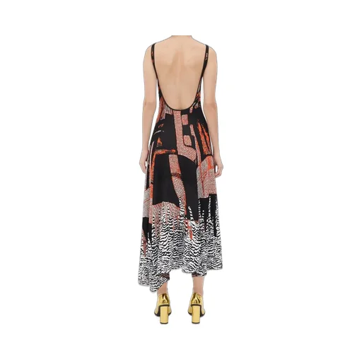 Sleeveless Patterned Dress