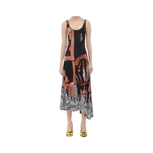 Sleeveless Patterned Dress