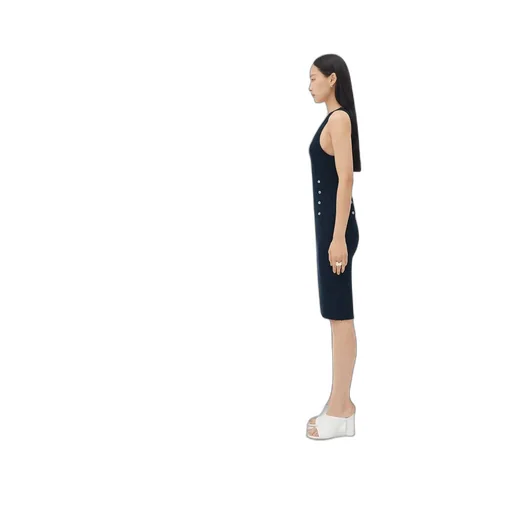 Slim Fit Ribbed Midi Dress