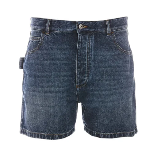 Logo Denim Shorts
