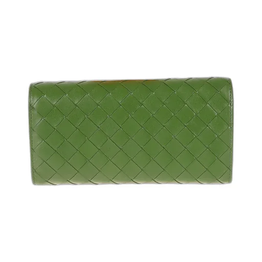 Woven Fold-Over Chained Shoulder Bag