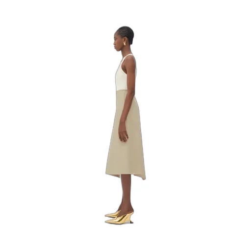 Asymmetric Midi Skirt