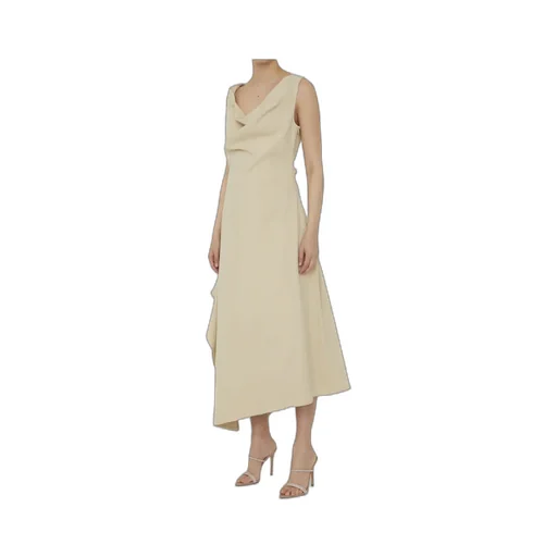 Asymmetrical Designed Midi Dress