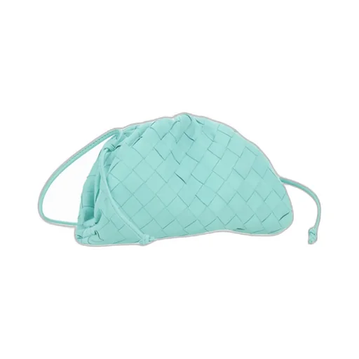 Woven Drawstring Clutch Bag