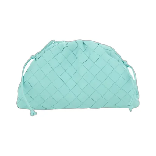 Woven Drawstring Clutch Bag