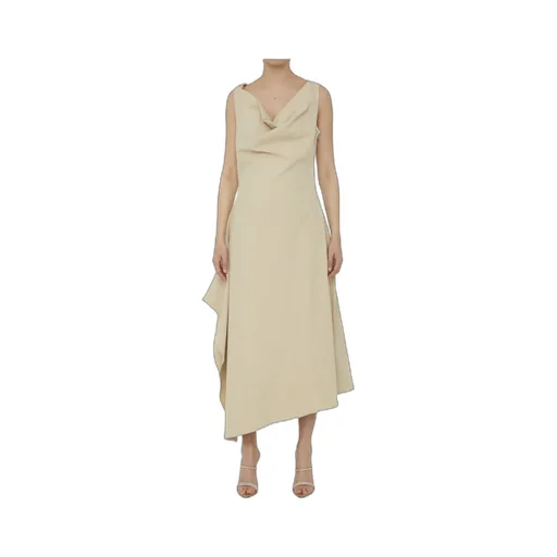 Asymmetrical Designed Midi Dress