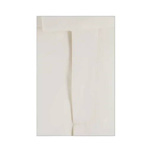 Straight-Leg Turn Up Hem Trousers