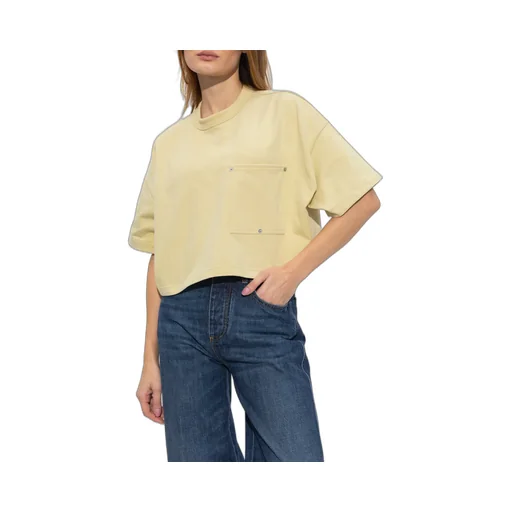 Pocket Detailed Cropped T-Shirt