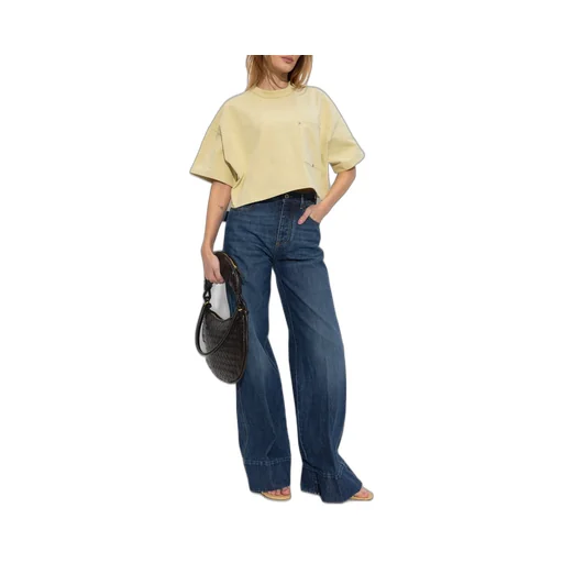 Pocket Detailed Cropped T-Shirt