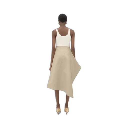 Asymmetric Midi Skirt