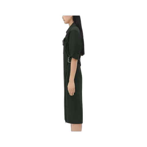 Twill Midi Dress