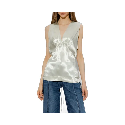 Sleeveless Satin Top