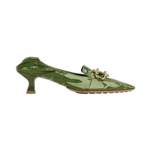 Logo Patent Leather High Heels