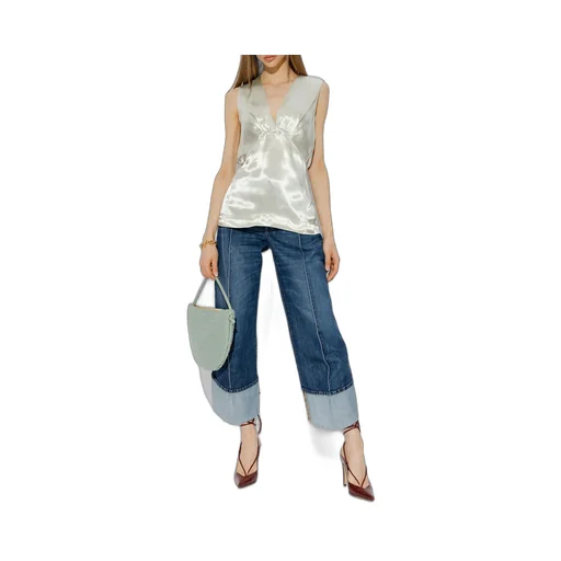 Sleeveless Satin Top