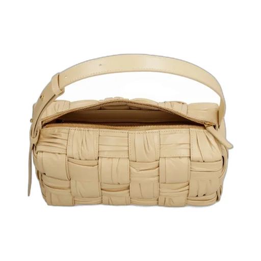 Brick Cassette Knitted Detail Shoulder Bag