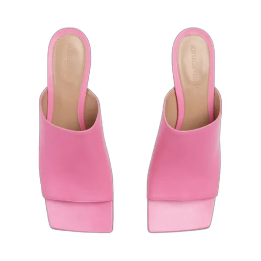 Square-Headed High-Heeled Sandals
