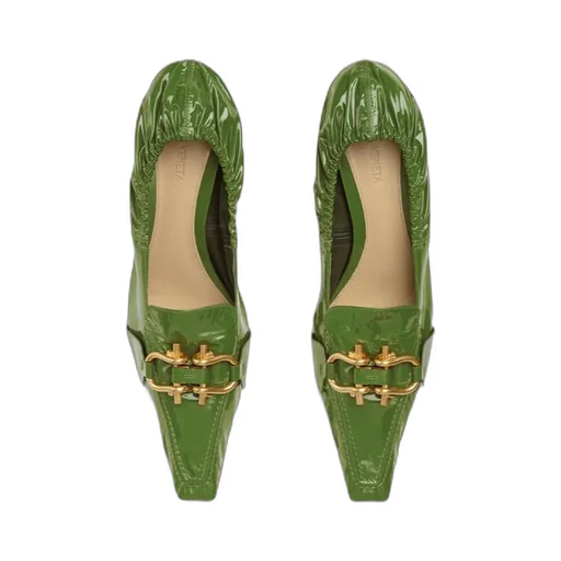Logo Patent Leather High Heels