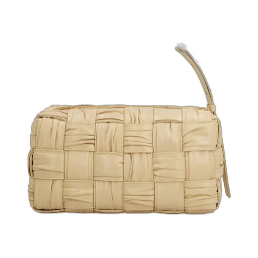 Brick Cassette Knitted Detail Shoulder Bag