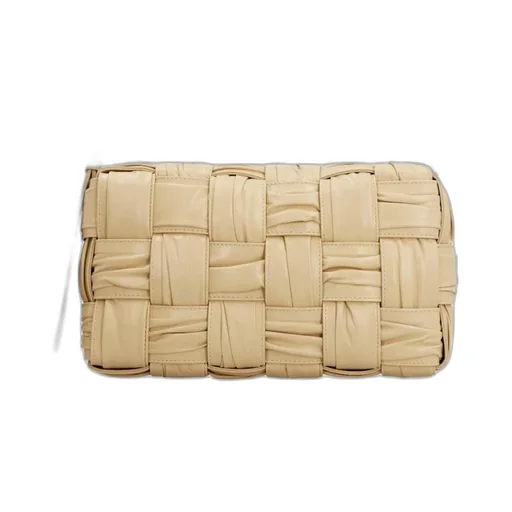 Brick Cassette Knitted Detail Shoulder Bag