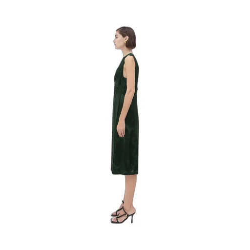 V-Neck Satin Dress