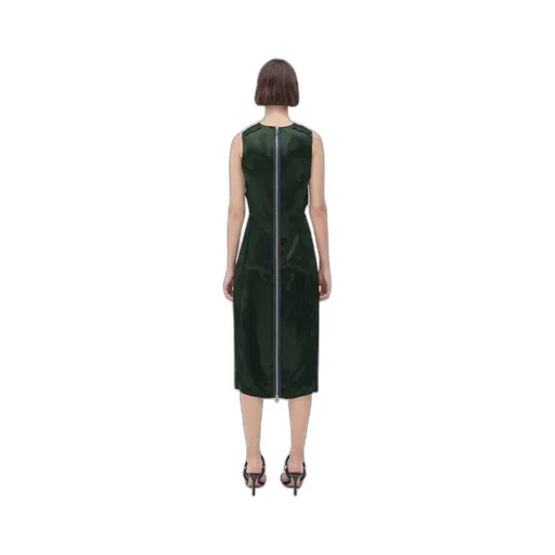 V-Neck Satin Dress