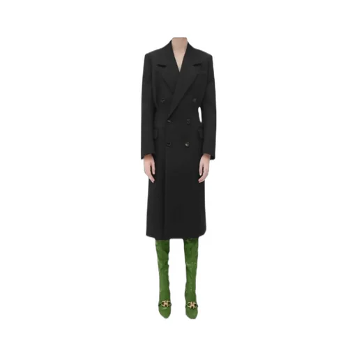 Double-Breasted Wool Coat
