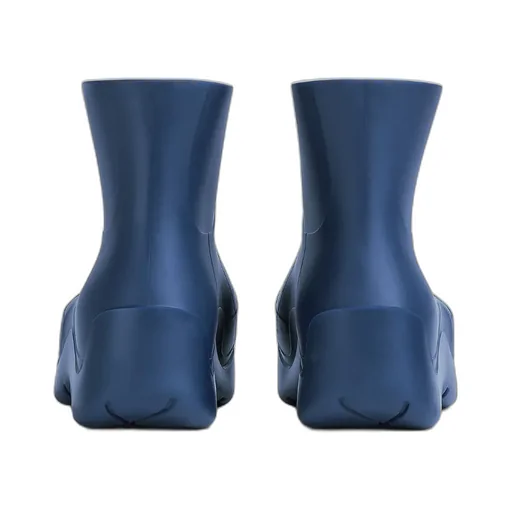 Logo Round Head Short Boots