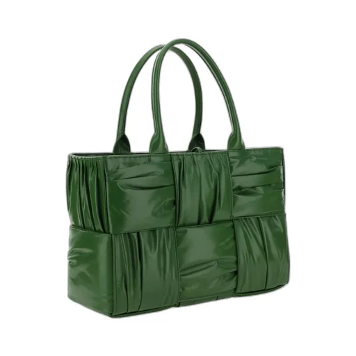 Arco Woven Pleated Tote Bag