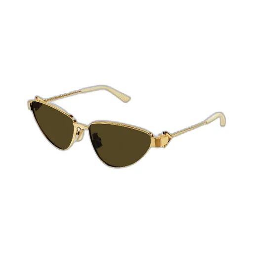 Metallic Cat-Eye Frame Sunglasses