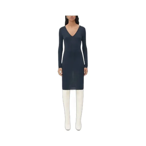 Logo Silk Dress