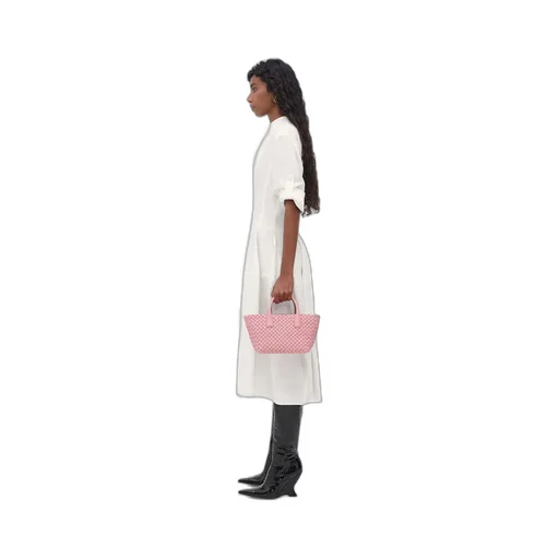 Mini Cabat Leather Tote Bag