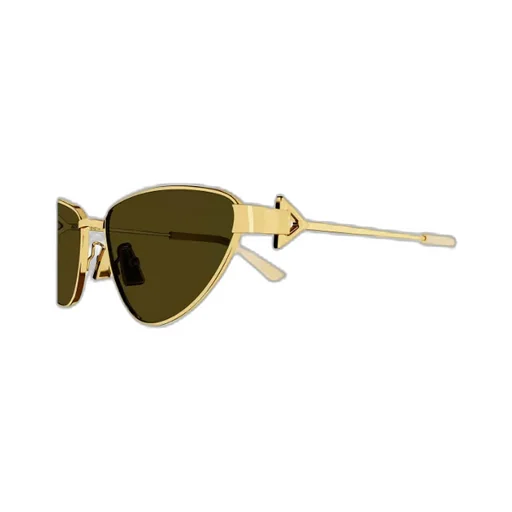 Metallic Cat-Eye Frame Sunglasses