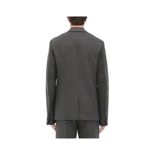 Logo Woolen Flannel Coat