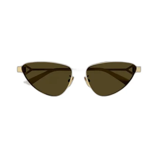 Metallic Cat-Eye Frame Sunglasses