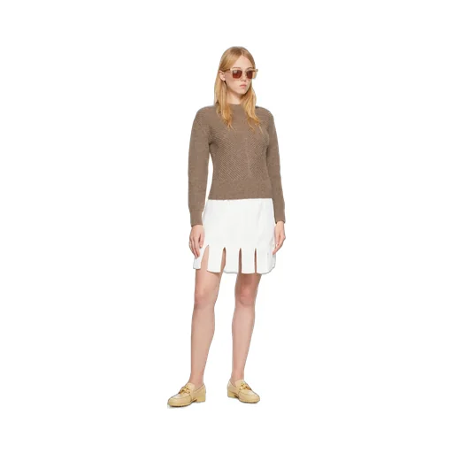 Chevron Motif Knit Jumper