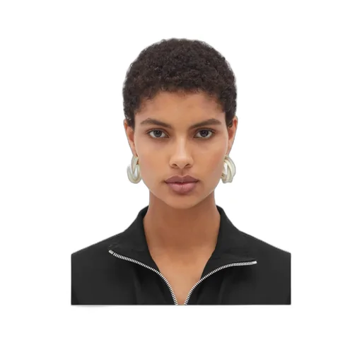 Logo Twisted Ring Earrings
