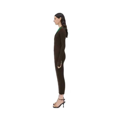 Lightweight Ribbed Hooded Dress