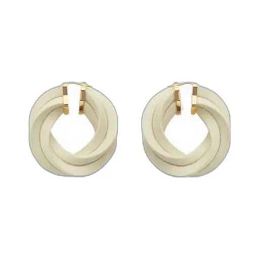 Logo Twisted Ring Earrings