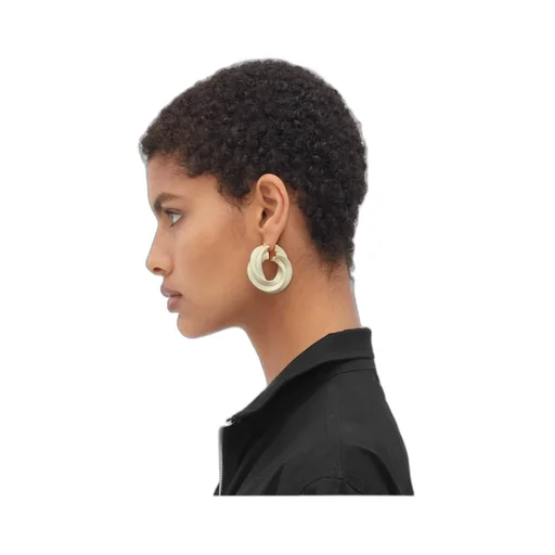 Logo Twisted Ring Earrings