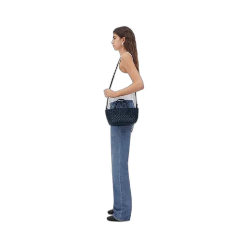 Logo Woven Shoulder Bag