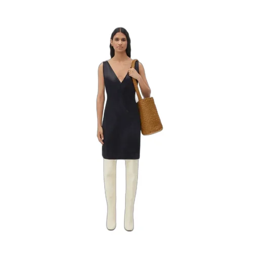 Logo Knitted Bucket Shoulder Bag