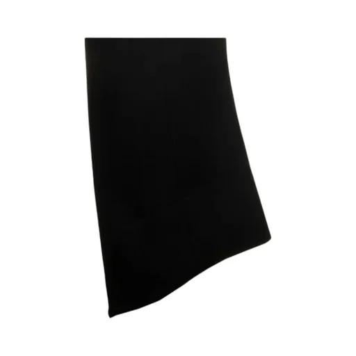 Curved Cut-Out Hem Tailored Pants