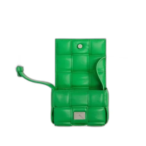 Woven Logo Detailed Padded Crossbody Bag