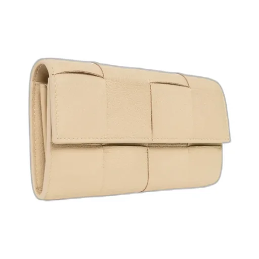 Maxi Intrecciato Leather Purse