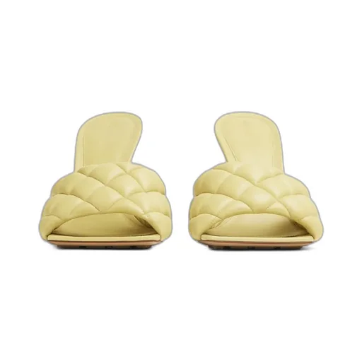 Quilted High-Heeled Sandals