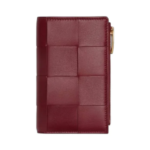 Intrecciato Bi-Fold Leather Wallet