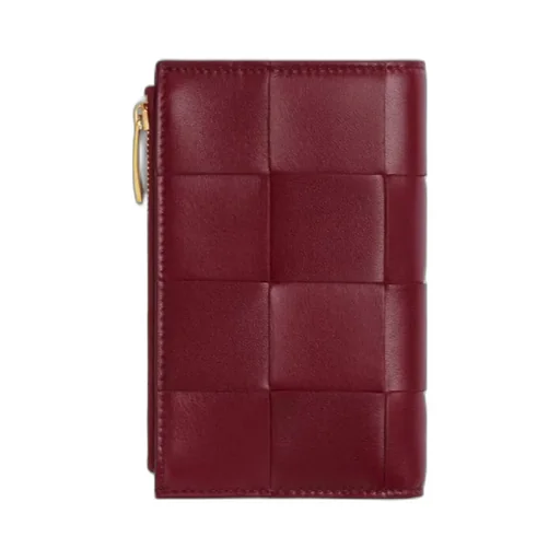 Intrecciato Bi-Fold Leather Wallet