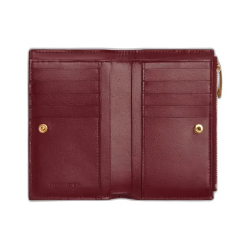 Intrecciato Bi-Fold Leather Wallet